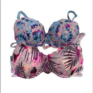 2 VS PINK BRAS PUSH-UP BRAS